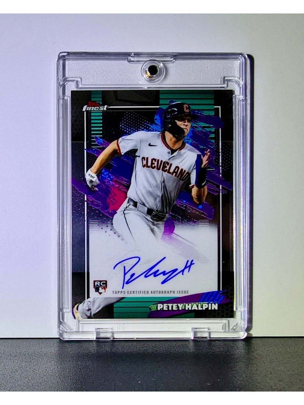 Petey Halpin Rookie 2026 MLB Topps Finest #FA-PH Autograph Card Guardians